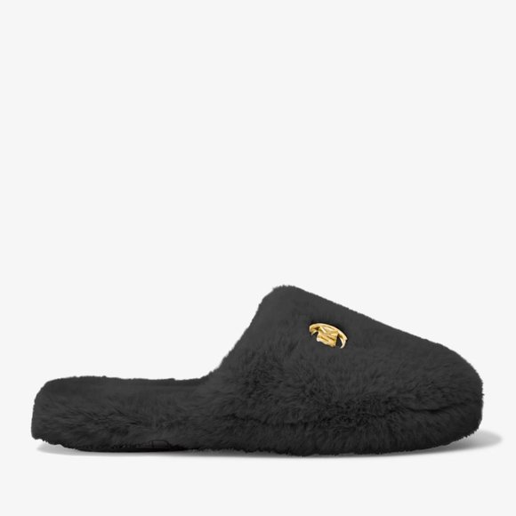 NEW- Michael Kors Alexis Faux-Fur Slipper - Picture 1 of 4